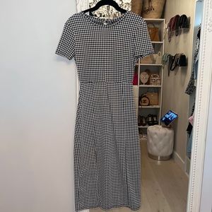 Black and white Zara Gingham dress